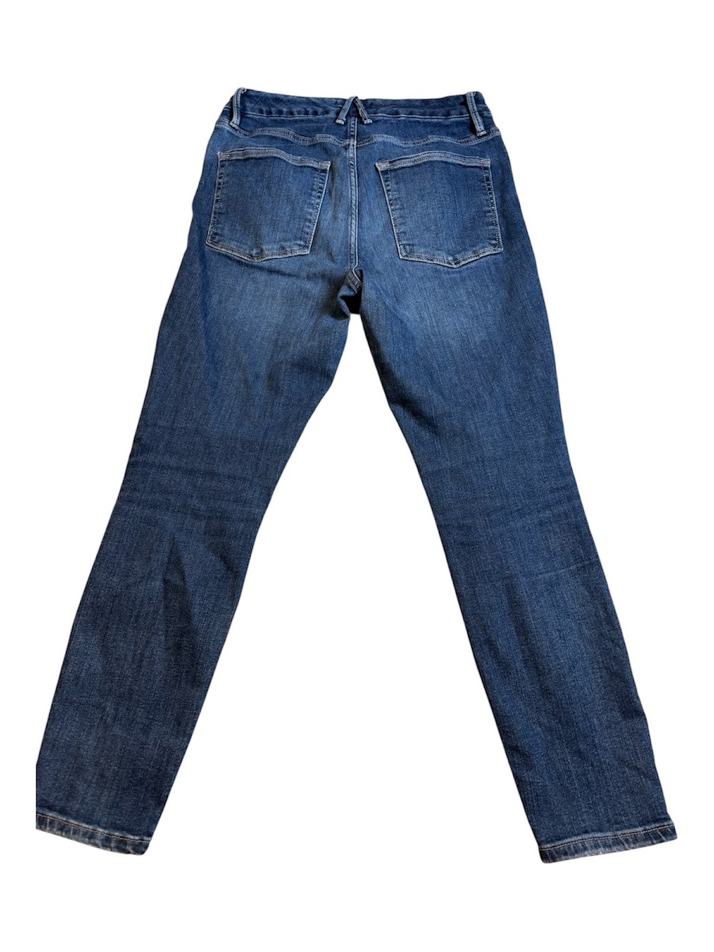 Good American Good Legs Crop Jeans Size 14 / 32 Dark Wash Stretch Skinny Denim - Picture 4 of 6